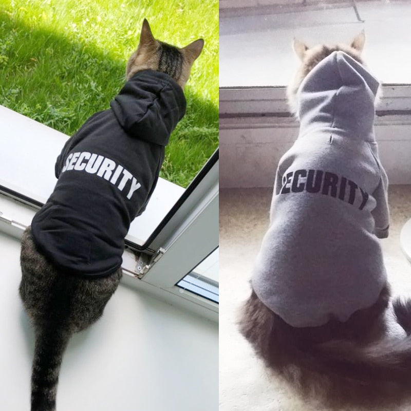 Security Cat Clothes Costume
