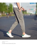 Casual Plaid Ankle-Length Pants