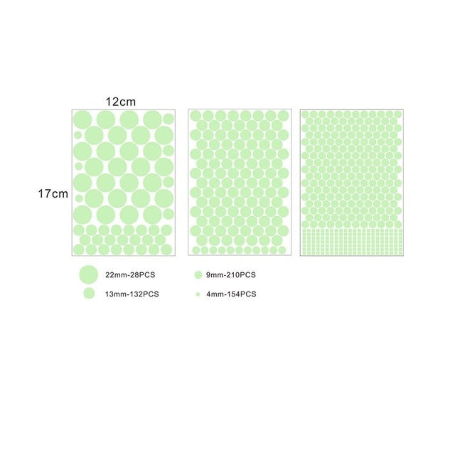 450/500pcs Luminous Star Dot Stickers